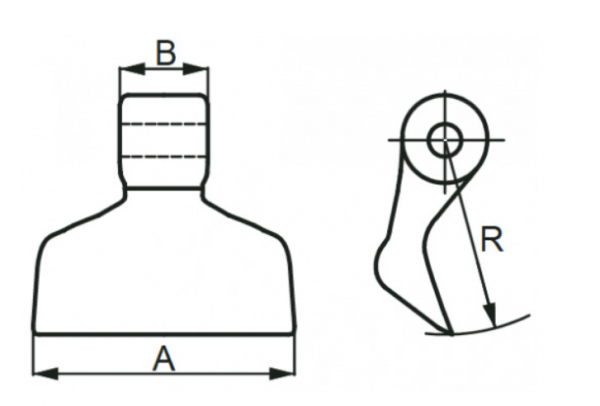 Молоток FP008F14 для мульчера 